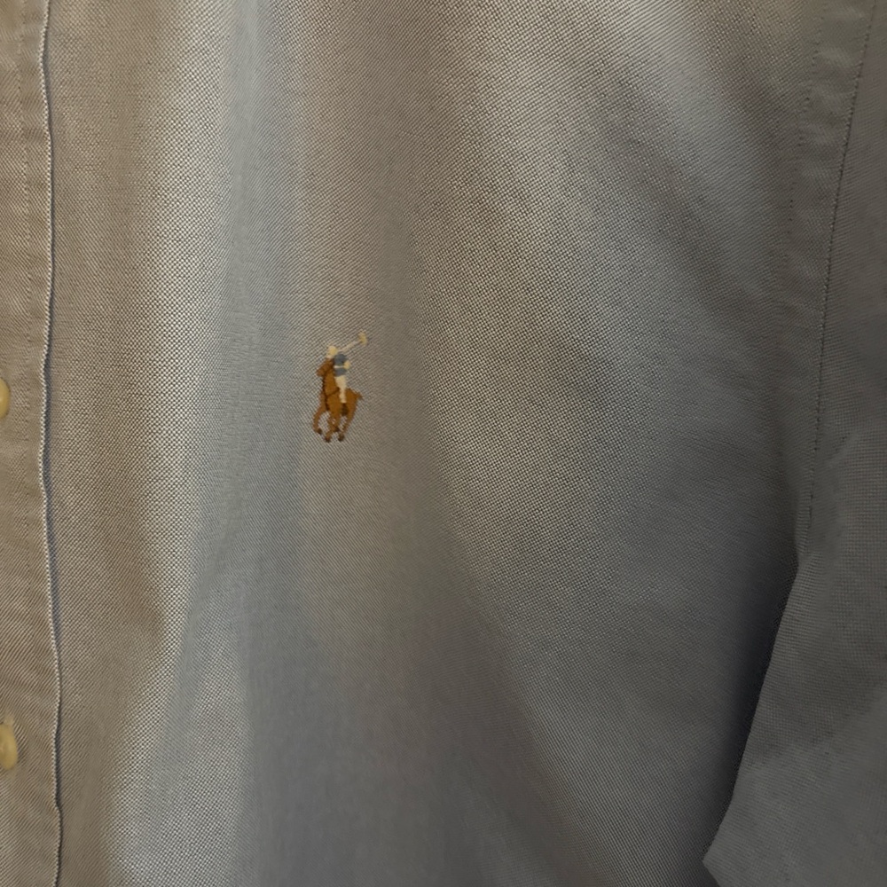 Ralph Lauren Blue Oxford Button Down Shirt | Classic Preppy Men’s 16-34 - Picture 5 of 5